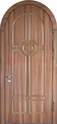 Арочная дверь с отделкой массивом ДА-35 в Люберцах