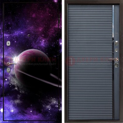 Металлическая дверь с фотопечатью Сатурна ДФ-20 в Люберцах