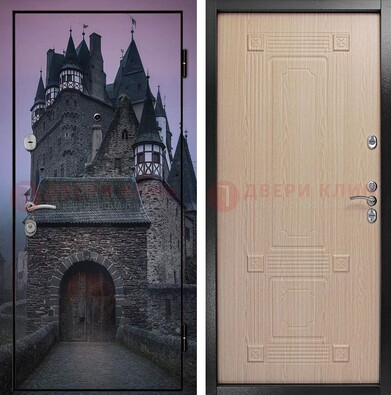 Входная металлическая дверь с фотопечатью замка ДФ-38 в Люберцах