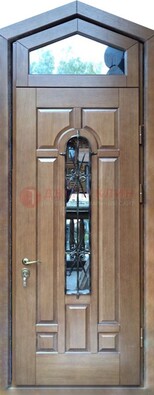 Железная дверь Винорит с фрамугой для частного дома ДФГ-34 в Люберцах