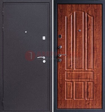 Темная стальная дверь с порошковым напылением ДП-188 в Люберцах