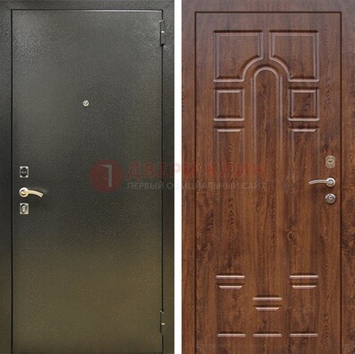 Металлическая дверь Темное серебро с порошковым покрытием и МДФ ДП-271 в Люберцах