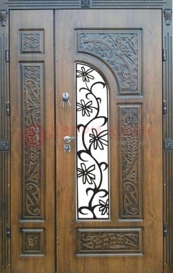 Морозостойкая металлическая парадная дверь ДПР-12 в Люберцах