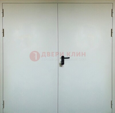 Белая металлическая противопожарная дверь ДТ-8 в Люберцах