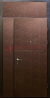Тамбурная дверь с верхней фрамугой с винилискожей ДТМ-7 в Люберцах
