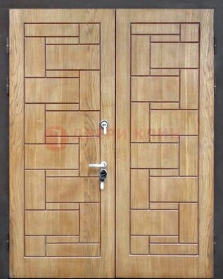 Светло-коричневая стальная дверь с виноритом ДВТ-245 в Люберцах