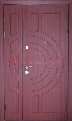 Тамбурная красная железная дверь с виноритом ДВТ-3 в Люберцах