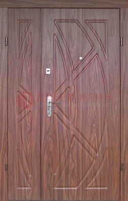 Железная тамбурная полуторная дверь с МДФ ПЛ-7 в Люберцах